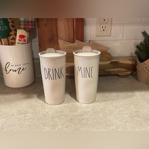 Rae Dunn Ceramic Travel Mugs